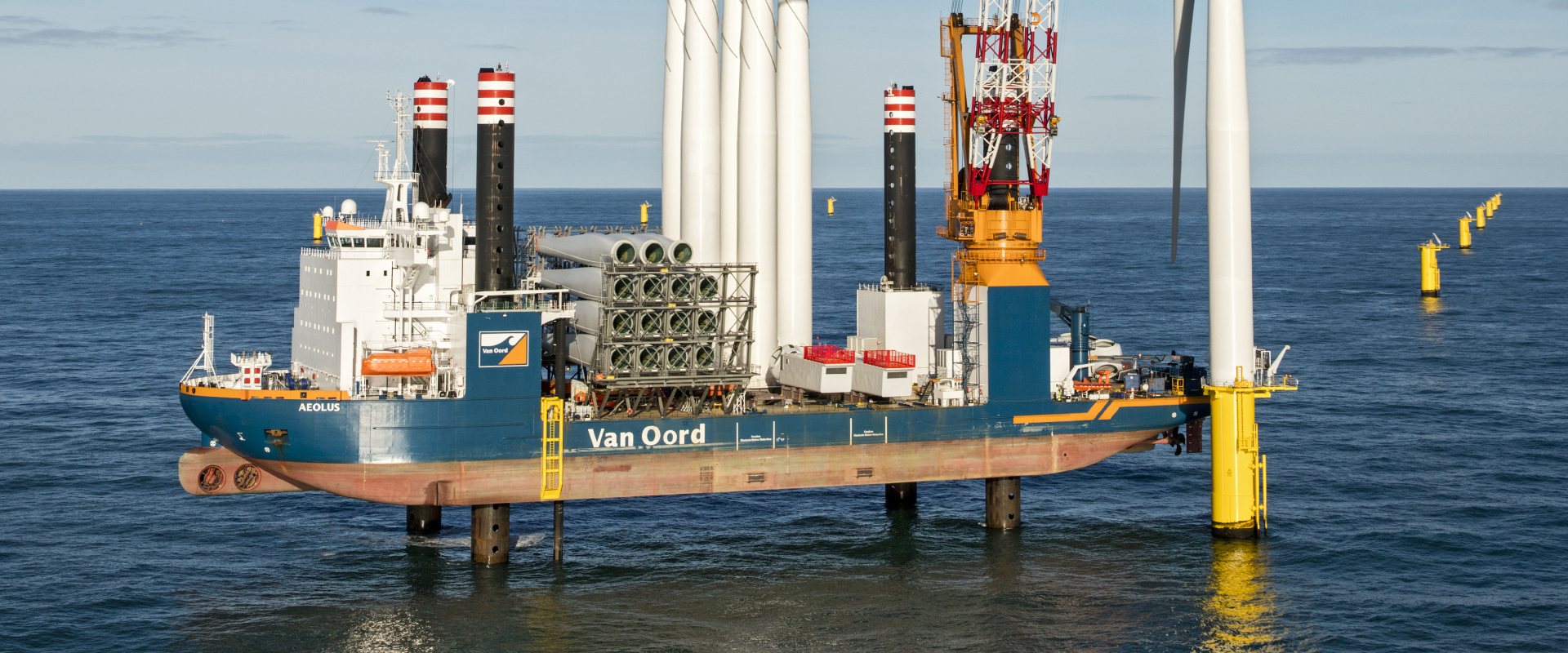 Purpose built vessel to install 20 MW offshore wind turbines